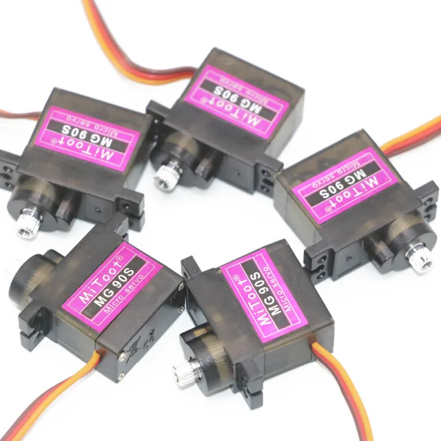 

5/10pcs lot Mitoot MG90S Metal gear Digital 9g Servo SG90 For Rc Helicopter pPlane Boat Car MG90 9G