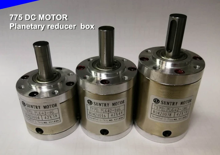 Quality 42mm Diameter Reducer Gearbox Used With 775 Dc Motor