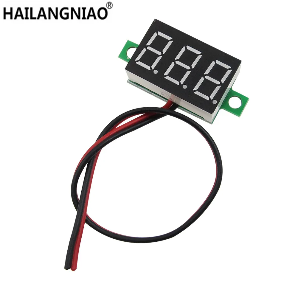 

20pcs/lot red Second line precision dc digital voltmeter head LED digital voltmeter DC2.50 0.36 V - 32.0 V