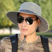 Солнцезащитный крем для мужчин и женщин шляпа-ведерко кепки лето осень сплошной Цвет Рыбак высокое качество хлопок простой Рыбалка Туризм Шляпы