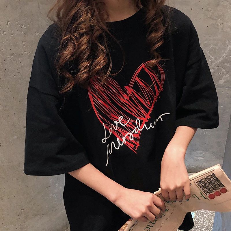 Harajuku Винтажная Футболка большого размера Женская модная забавная футболка с