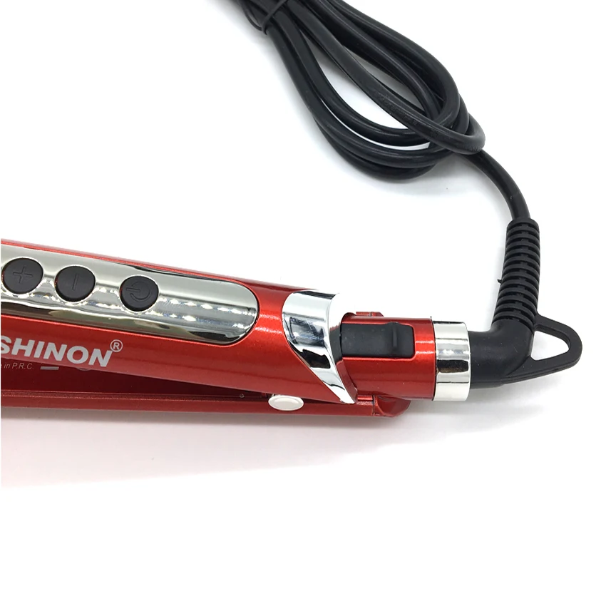 Estilor do Cabelo Modelador de Cabelo Rolo de Cerâmica Waver com Display Ferramenta de Beleza Vacilar Triplo Barrel Cabelo Curling Iron Hair Styling 3 Lcd 9 cabelo rolo de cerâmica Triplo Barrel Waver