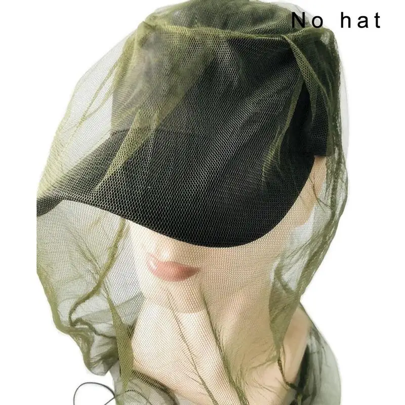 

46cmx46cm Outdoor Anti-mosquito Cap Fishing Hat Mosquito Bee Insect Mesh Head Face Protector Fishing Hunting Net Hat Mask Caps