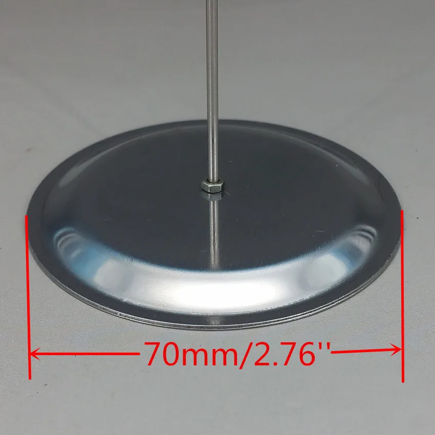 Поп нержавеющая сталь ценовые этикетки, теги бумажный Знак карты дисплей зажимы держатели Подставки круглые диам. 7 см серебро в магазине акции 20 шт