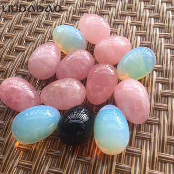 

Drilled Stone Yoni Eggs Rose Quartz Kegel Ball Rose Quartz 3Pcs/Set Muscle Body Care Exercise Eggs Ben Wa Ball Health Beauty