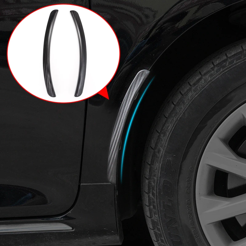 2pcs 24.5cm Universal Car Carbon Fiber 