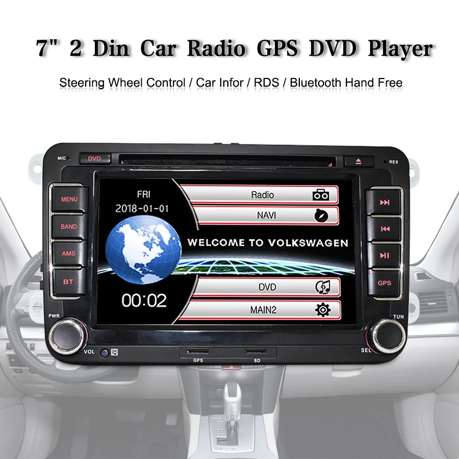 TOPSOURCE " 2 din автомагнитола автомобильный dvd-плеер Gps навигатор 256 М 16 Гб для Volkswagen golf 6 passat b6 B7 Touran polo Tiguan seat