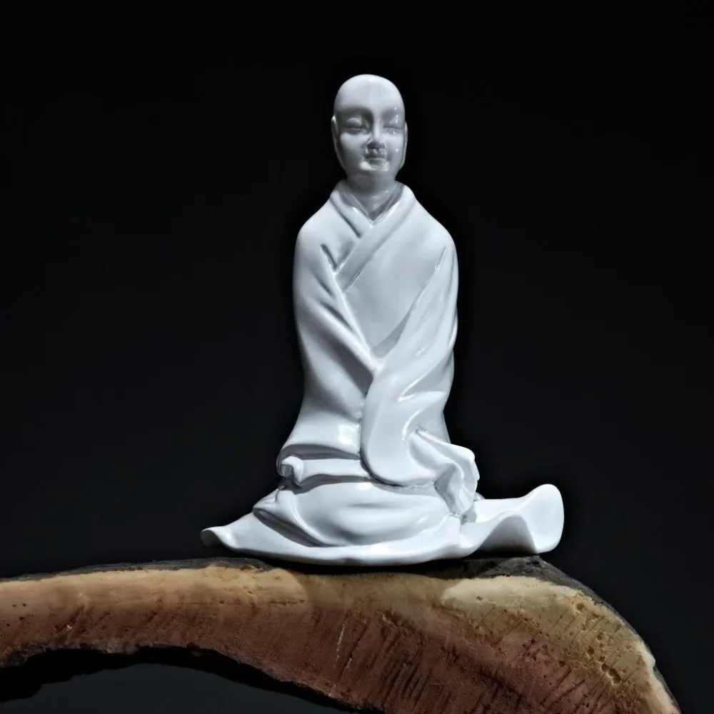 Элегантный дзен украшения Традиционный китайский фойе украшения для дома модель буддийский монах мягкие аксессуары Специальный домашний декор