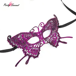 PF бабочка Косплэй Маски для век для Для женщин Обувь для девочек сексуальный костюм Косплэй Кружево маска реквизит для карнавал-маскарад