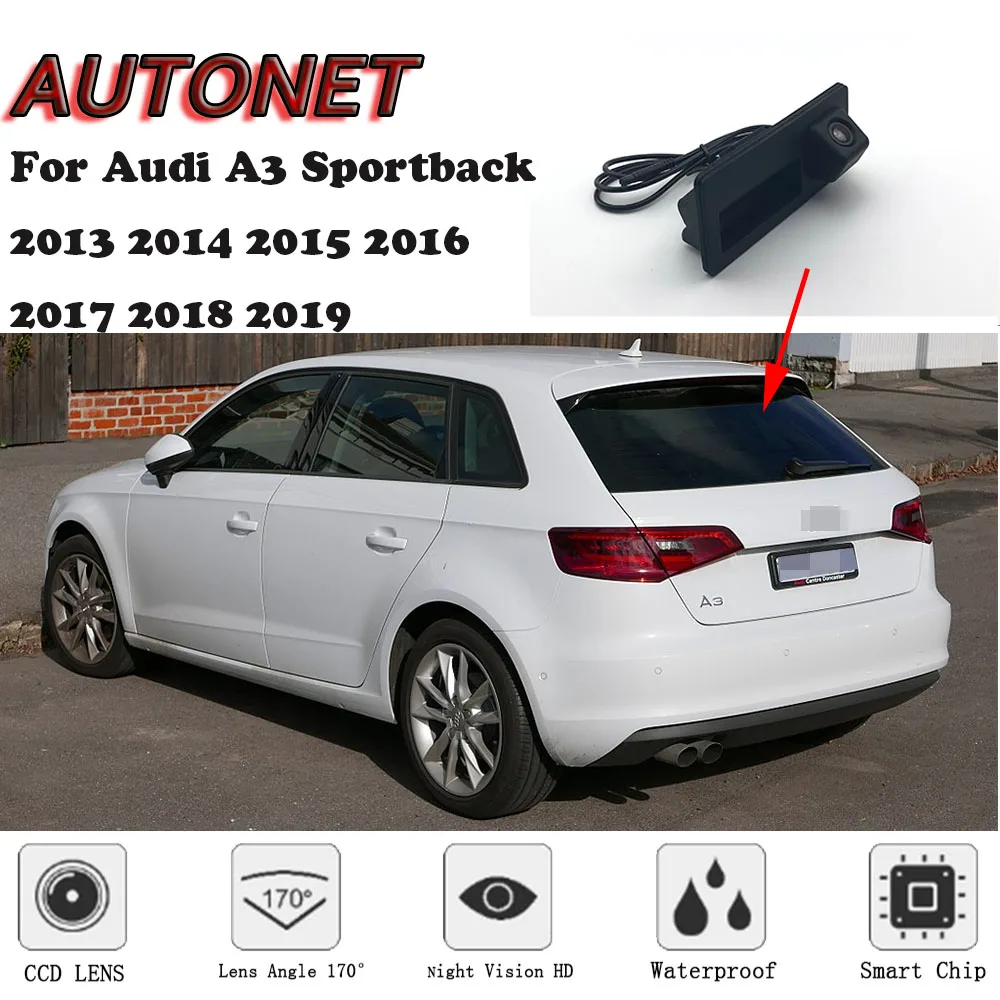 Автомобильная камера с ручкой багажника AUTONET для Audi A3 Sportback 2013 2014 2015 2016 2017 2018 2019