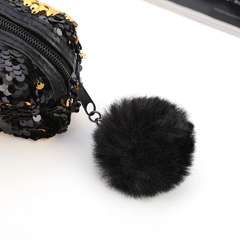 Школьный пенал двусторонние пайетки Hairball PencilCase для девочек Bts канцелярские подарок симпатичный карандаш Kawaii студент поставляет