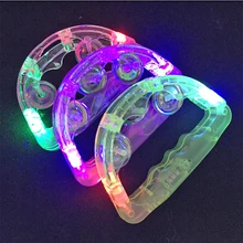 Светодиодный вечерние светодиодный игрушки мигающий Тамбурин свет Sway светодиодный детский вечерние сувениры детские погремушки светящиеся колокольчики декор для мероприятий