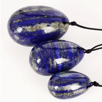 

Yoni Eggs Obsidian Perforate Lapis Lazuli Moonstone Amethyst Massage Stone for Women to Strengthen Pelvic Floor Muscles