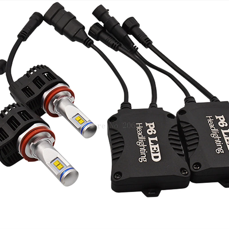 

H11 H8 H9 LED 3000K 4000K 5000K 6000K P6 LumiLEDs LMZ 10400lm Auto Car LED Bulb Headlight Fog Light Conversion Kit