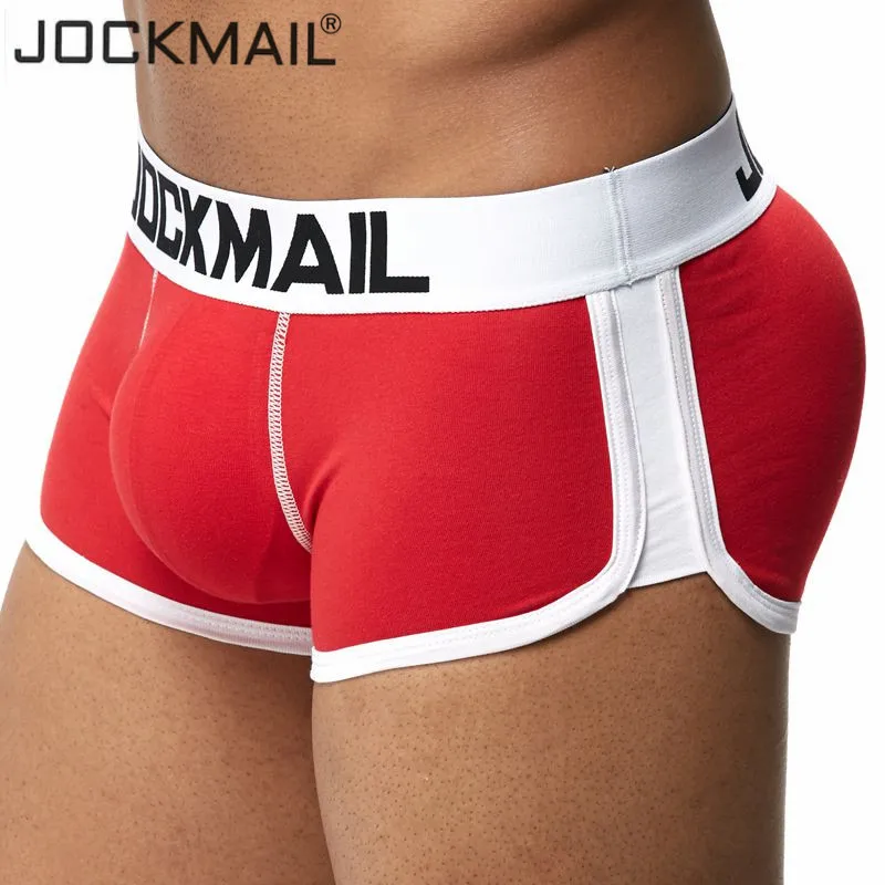 JOCKMAIL Брендовое сексуальное мужское нижнее белье боксерские шорты для геев