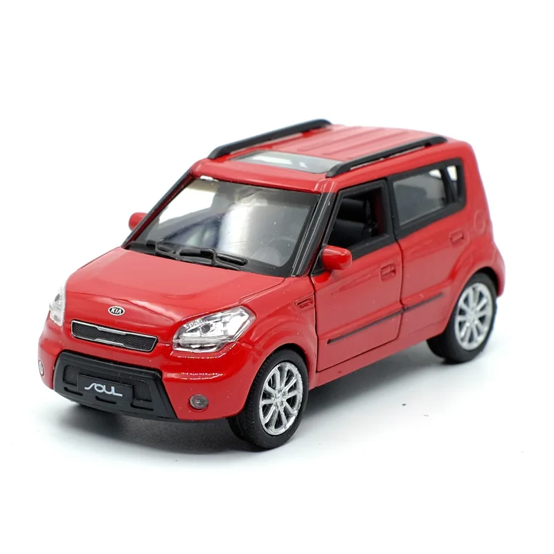  Best selling 1:36 Kia SOUL off-road alloy car modelsimulation die-casting door pull back children's
