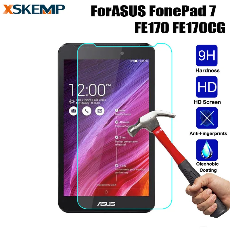 

For Asus Fonepad 7 2014 FE170CG ME170C ME170 Explosion-Proof 0.3MM Toughened Tempered Glass Tablet Transparent Screen Protector