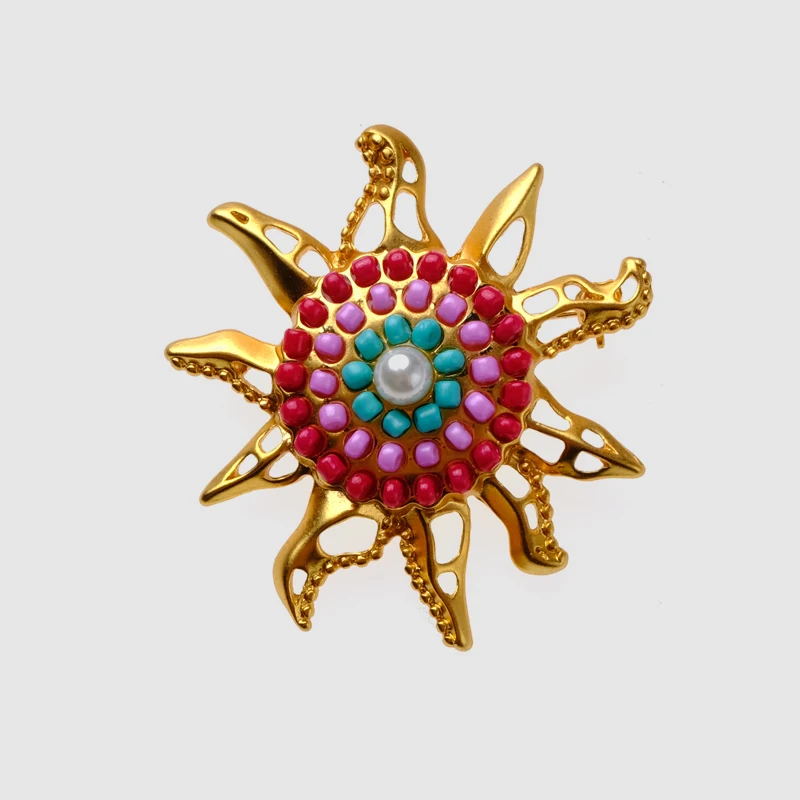 

Amorita boutique colorful sun shape Brooches