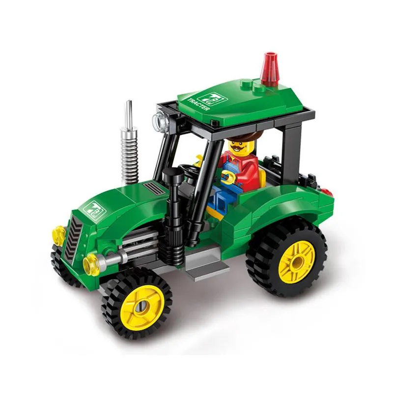

112Pcs City Series Tractor DIY Building Blocks Kit Toy Truck Construction Bricks Children Educational Toys Gift