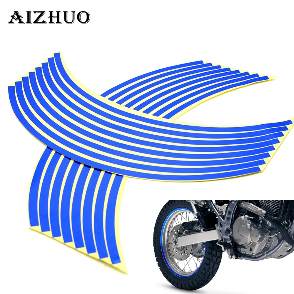 Наклейки на колеса мотоцикла 16 полосок 17 дюймов/18 дюймов обода для Yamaha FZ1 FZ6 FZ-07 FZ8