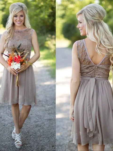 Country Bridesmaid Dresses Knee Length ...