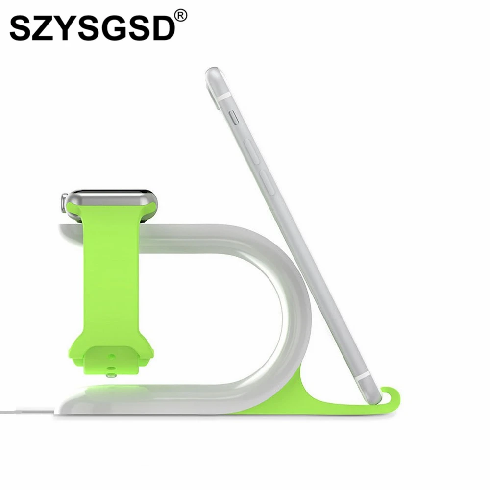 

SZYSGSD For Apple Watch Holder Phone Stand Desktop Charging Dock Station Support For Apple Watch for iPhone For Samsung Xiaomi