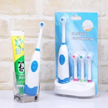 New Electric Toothbrush Waterproof Revolving toothbrush + 3 Nozzles Set Oral Hygiene Dental Care escova eletrica