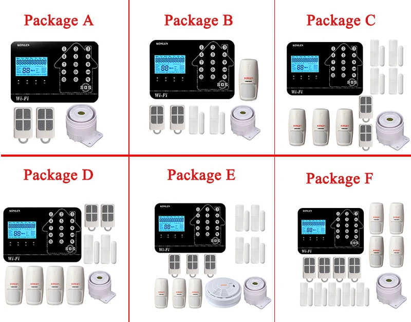 WIFI GSM PSTN Home Alarm System (10)