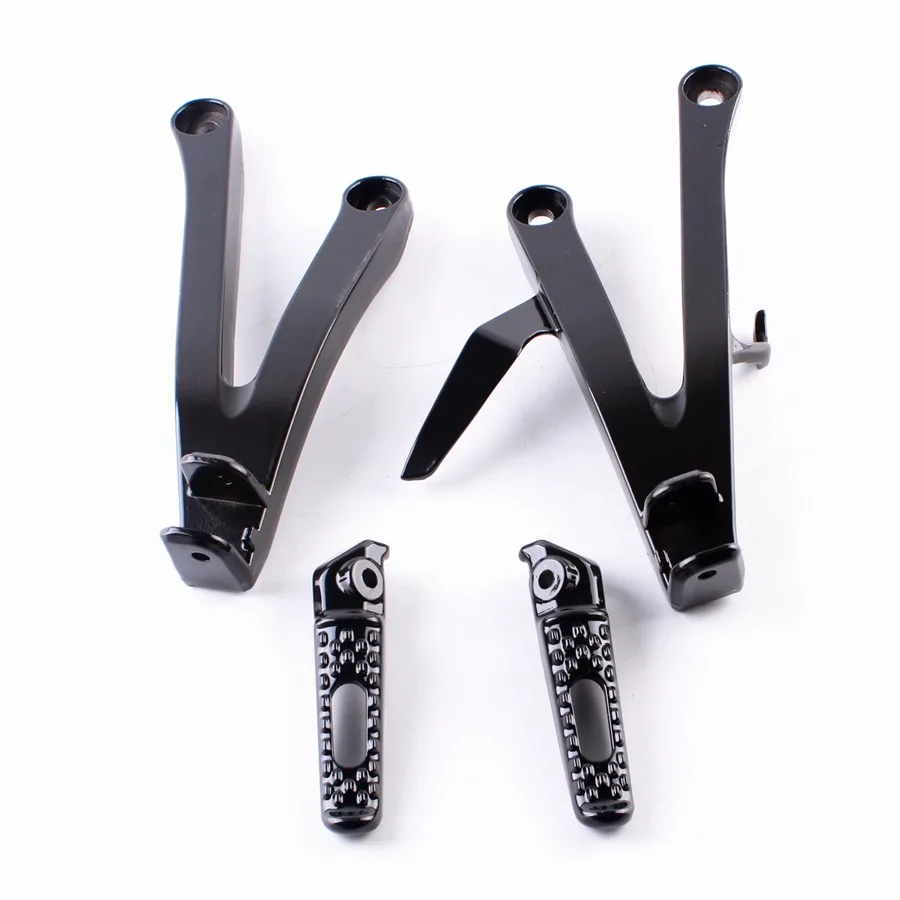

For Honda CBR600RR F5 2007 2008 2009 2010 2011 Aluminum Rear Passenger Foot Pegs Footrest Bracket Black