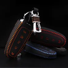 Brand New Высокое качество Натуральная Кожа Дистанционного Управления Ключа Автомобиля Чехол кошелек Сумка Обложка Для Ford Edge/MKX/MKT