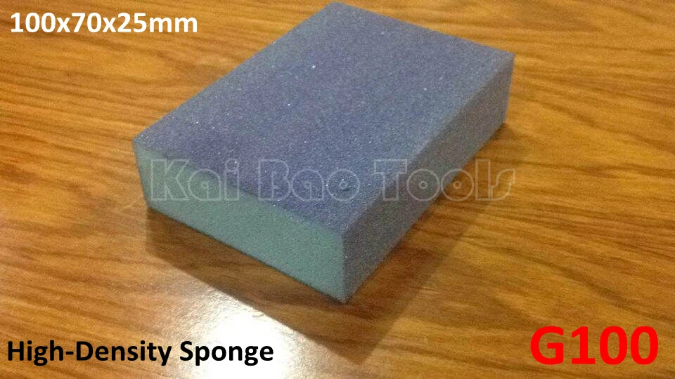 

Sanding Sponge Block Abrasive Hand Sand Block 100x70x25mm Grain 100 High-Density Sponge