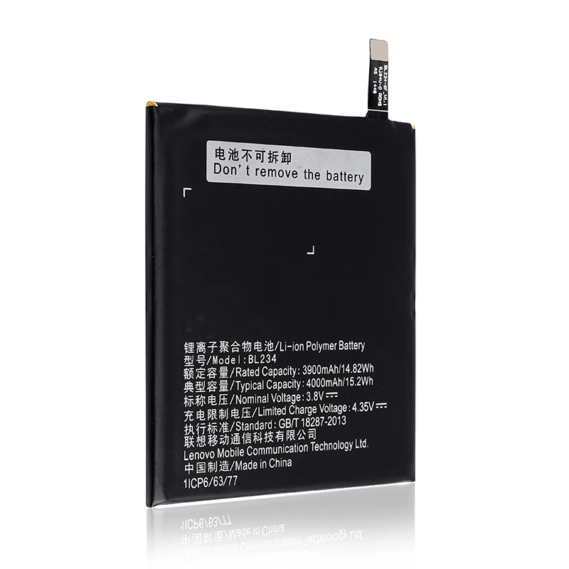 

Original BL234 BL 234 For Lenovo A5000 Vibe P1M P1MA40 P70 P70t P70-T P70A P70-A 4000mAh li-ion Battery Batterie Bateria +TOOLS