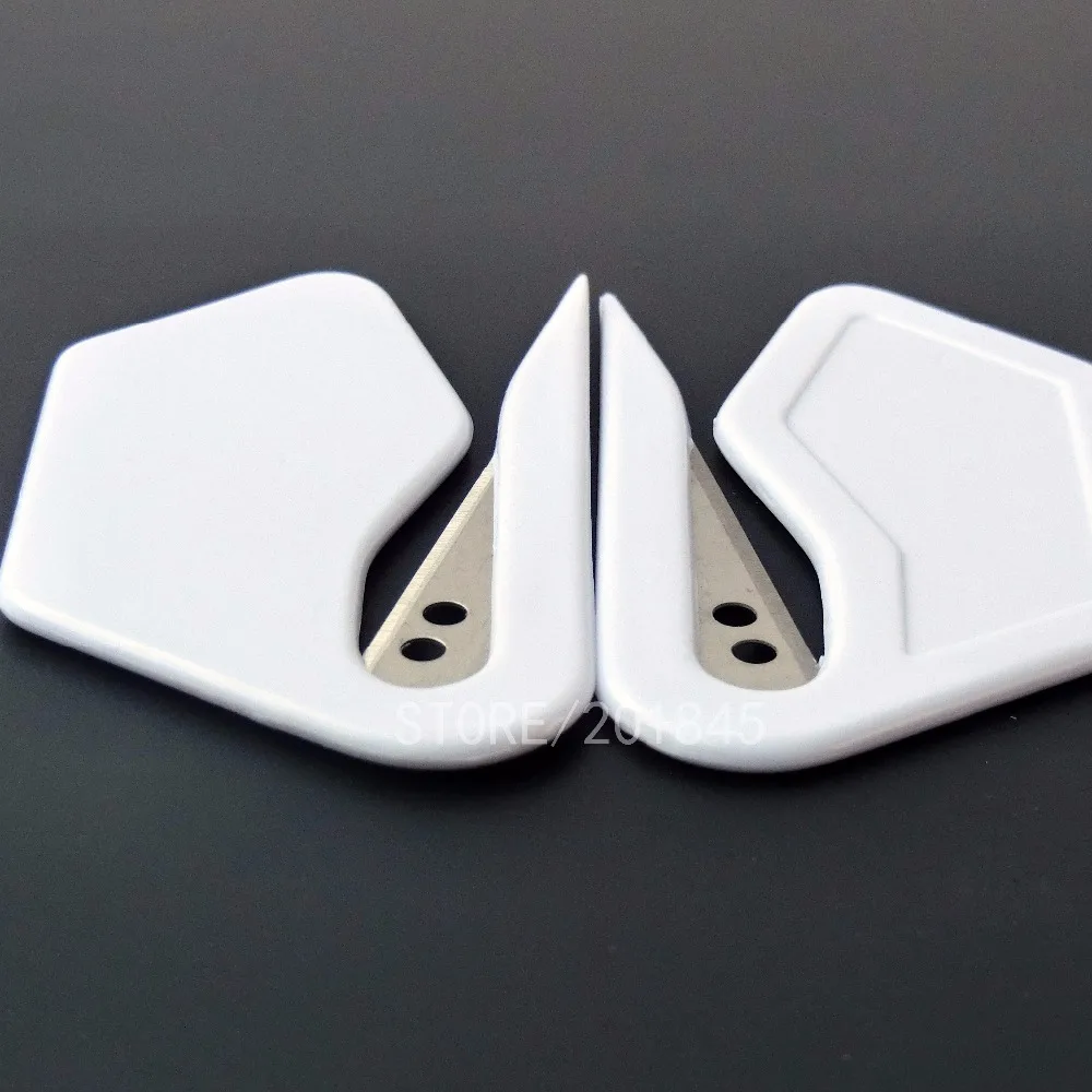 10 шт./упак. пластиковый открывалка для письма белая трапециевидная форма с острым