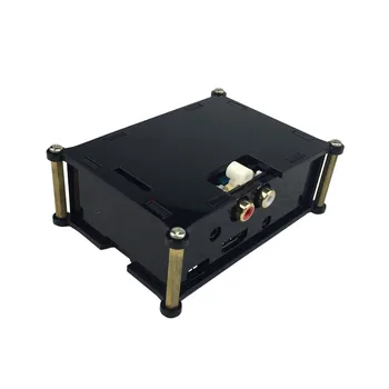 

Acrylic Case Shell Cover for Raspberry Pi 3 Digital Sound Card HIFI DAC Audio Card I2S Interface Black Case