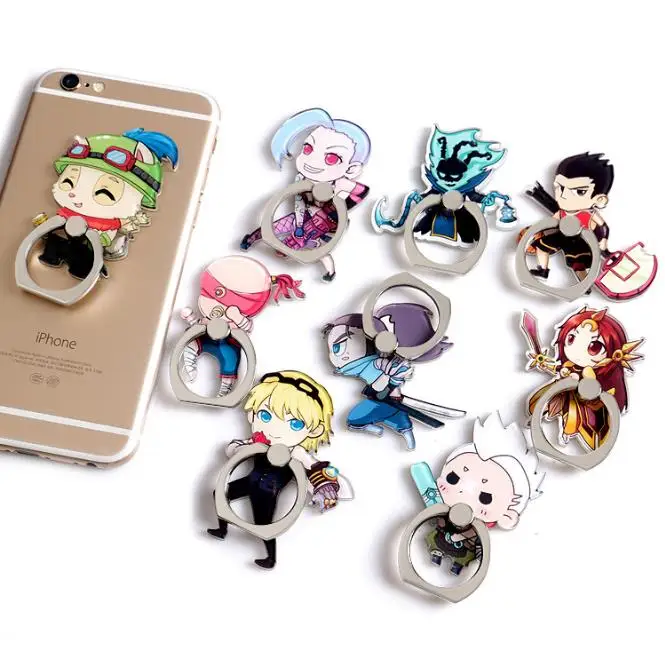 

Phone Ring,Character theme shape Universal Phone Stand,Multi-Angle Portable Stand,360 Rotation 3D Aluminium Alloy Ring Grip