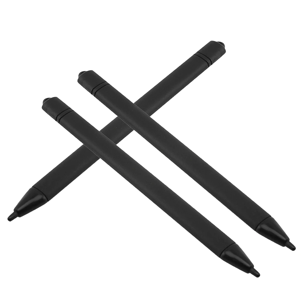 3Pcs Replacement Stylus for LCD Writing Tablet Drawing Pad Memo Message Boards Black 