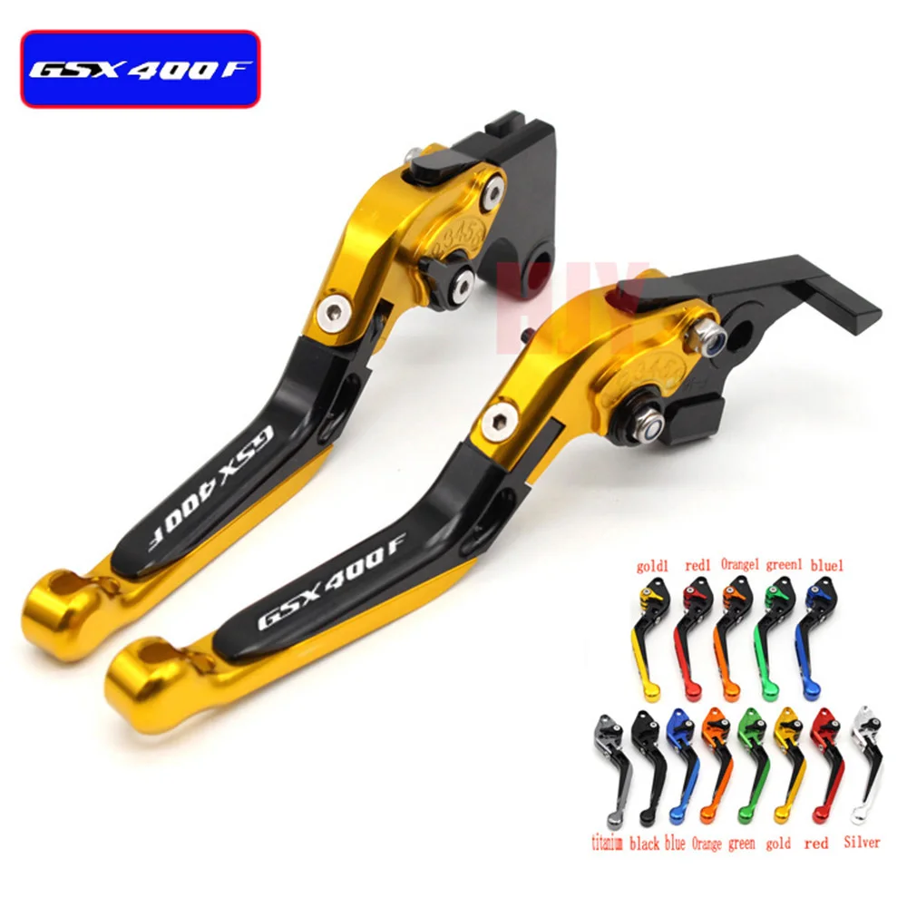 Складной выдвижной Регулируемый рычаг тормоза сцепления CNC для SUZUKI GSX400F Impulse 1994 2004