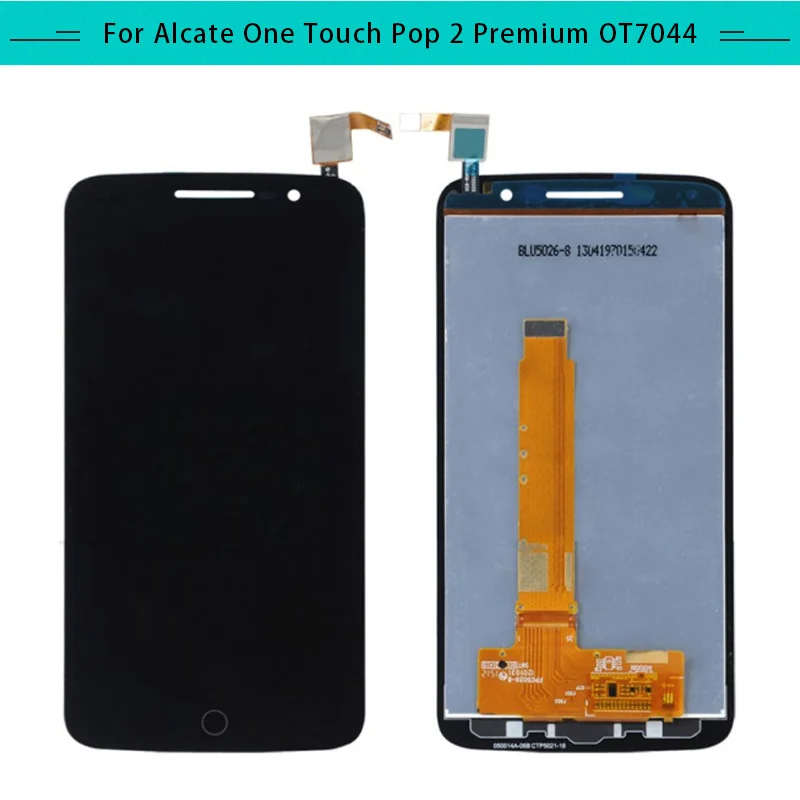 3 шт. для Alcatel Pop2 Premium 7044 OT7044 7044X 704 Полный ЖК дисплей в сборе полный дигитайзер с