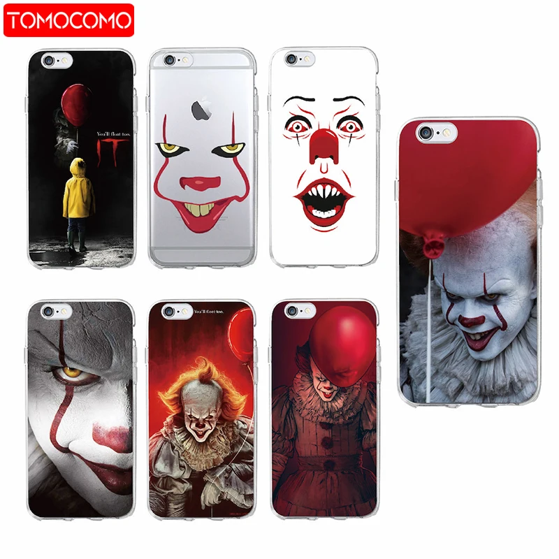 

Penny wise Clown Float It Cartoon Comic Soft Clear Phone Case Fundas Coque For iPhone 11 Pro 7 7Plus 6 6S 6Plus 8 8PLUS X XS Max