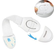 20 шт Новое Детское плюс ABS Пластик лямки замок для безопасности детей 3 м клей ящик/замок шкафа/туалет замки Single Pack TRQ0050