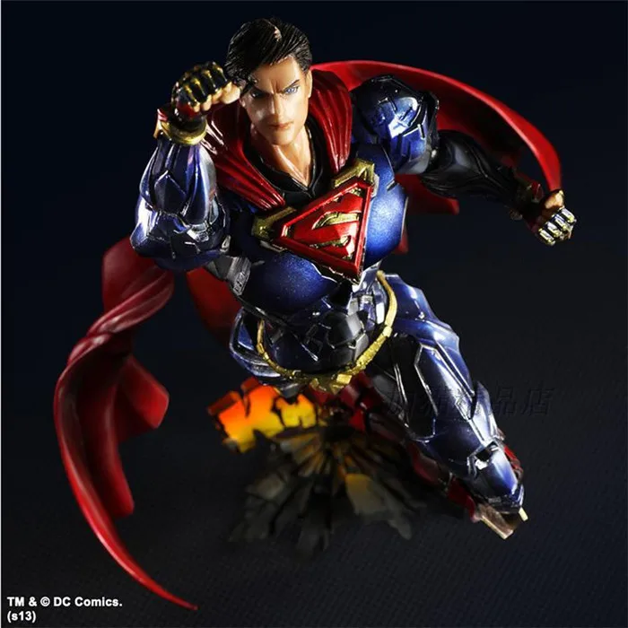  Play Arts KAI DC COMICS NO.6 SUPERMAN PVC Action Figure Collectible Model Toy 26cm