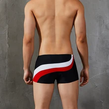 Сексуальные мужские плавки черные лоскутные купальники XXL нейлоновый купальник Sunga Masculina Бермуды мужские шорты для плавания плавки