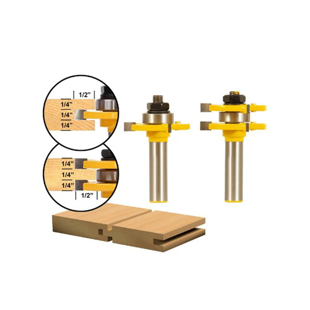 Hot Sale Tenon Cutter Floor Wood Drill Bits Groove and Tongue Router