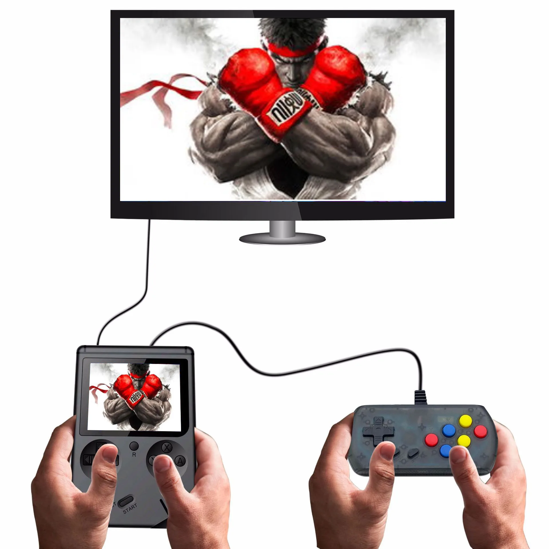 Мини Карманная игровая консоль FC Plus Ретро игровой плеер Ручной встроенный 168