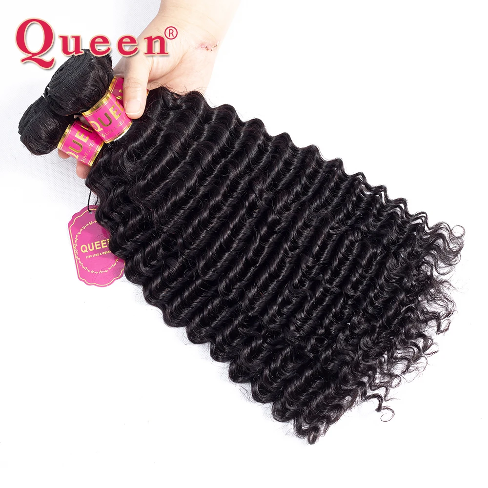 Queen Hair Peruvian Deep Wave Bundles With Closure Remy Hair Weave 3 Bundles With Closure Human Hair Bundles With Closure Queen Hair Peruvian Deep Wave Bundles With Closure Remy Hair Weave 3 Bundles With Closure Human Hair Bundles With Closure