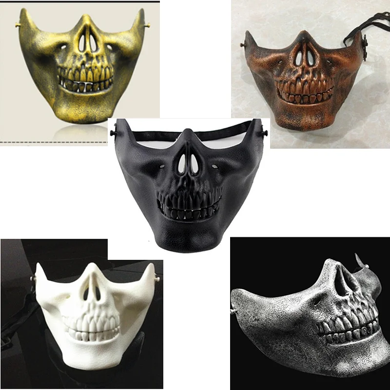

1 pc Scary Skull Skeleton Mask Halloween Costume Half Face Masks for Party