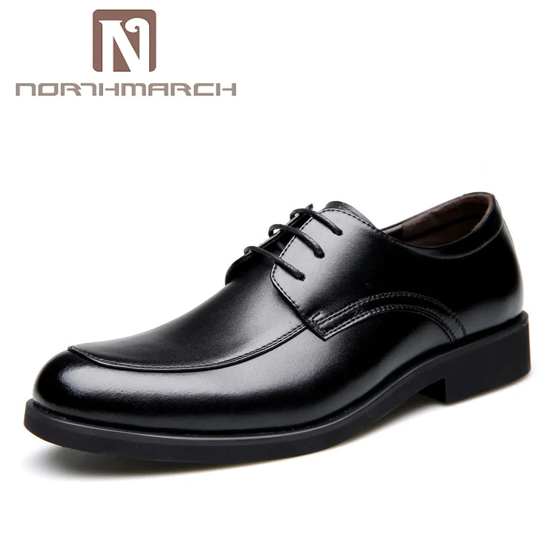 Casuais Oxfords De Escritório Trabalho Para Homens Vestido Homme Chaussures Formal Negócios Casamento Sapato Do Sapatos Northmarch Preto Dos Couro marrom SwxIqYqz