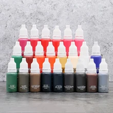 23 шт. Красота Девушка Горячая для профессионального микроблейдинга пигмент постоянный макияж Татуировка бровей и губ чернила высокого класса