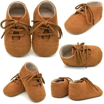 

Newborn Baby Boys Girls Soft Sole Crib Shoes Warm Boots Anti-slip Lace up Sneakers 0-18M