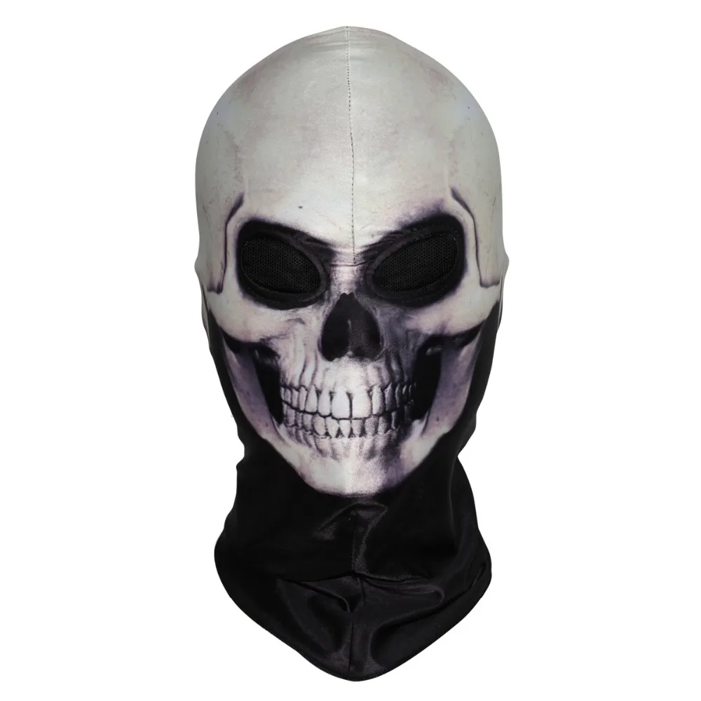 

3D Breathable Ghost Death Balaclavas Skeleton Scary Skull Pattern Tactical Halloween Costume Airsoft Paintball Hats Face Mask